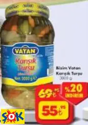 BİZİM VATAN KARIŞIK TURŞU 3000 G